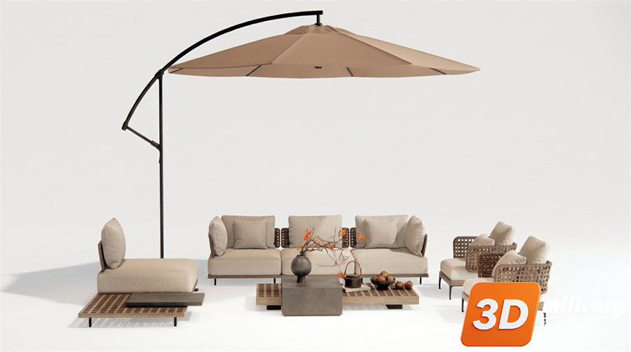 Outdoor Sofa Skp Files